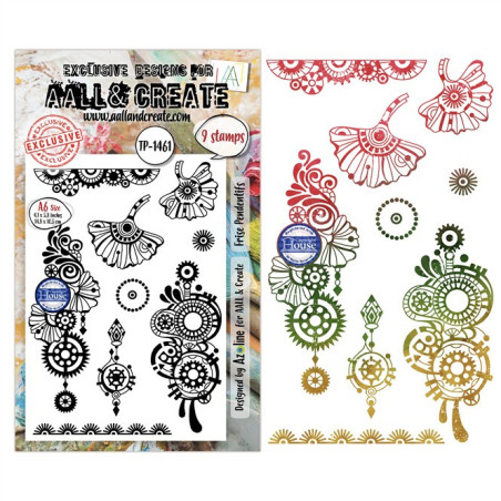 AALL & Create Stamp Set A6 1461 Frise Pendentifs