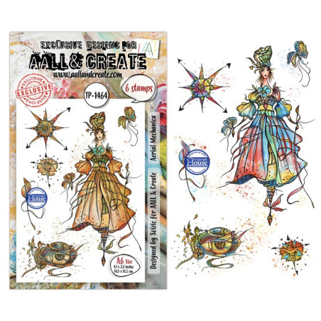 AALL & Create Stamp Set A6 1464 Aerial Mechanica