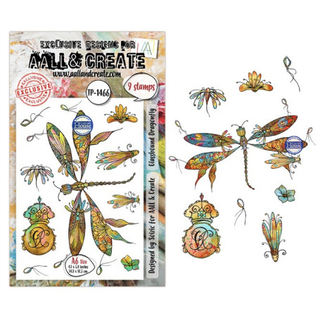 AALL & Create Stamp Set A6 1466 Glassbound Dragonfly