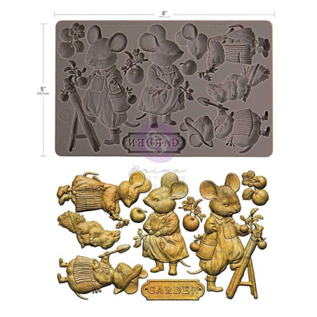 Prima Marketing Homegrown Decor Moulds Tiny Gardeners by The 3 Girls Tale