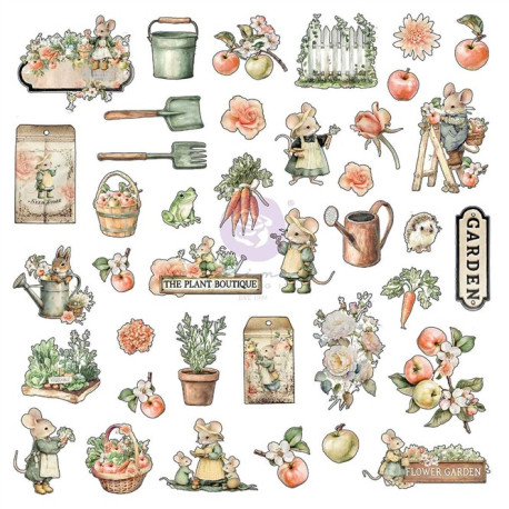 Prima Marketing Homegrown Ephemera by The 3 Girls Tale 78pz