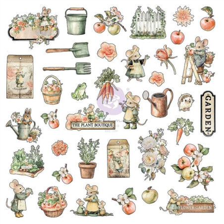 Prima Marketing Homegrown Ephemera by The 3 Girls Tale 78pz
