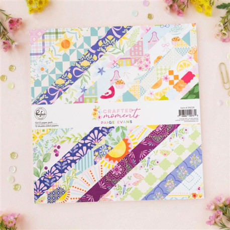 Pinkfresh Studio Crafted Moments Paper Pack by Paige Evans 30x30cm