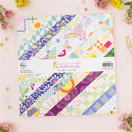 Pinkfresh Studio Crafted Moments Paper Pack by Paige Evans 30x30cm