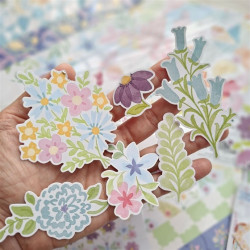 Pinkfresh Studio Crafted Moments Floral Ephemera by Paige Evans 36pz