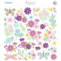 Pinkfresh Studio Crafted Moments Floral Ephemera by Paige Evans 36pz