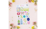 Pinkfresh Studio Crafted Moments Puffy Stickers by Paige Evans 25pz