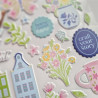 Pinkfresh Studio Crafted Moments Puffy Stickers by Paige Evans 25pz