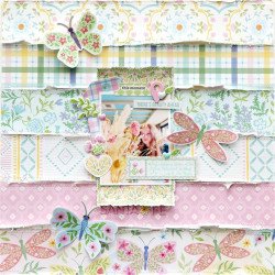 Pinkfresh Studio Crafted Moments Puffy Stickers by Paige Evans 25pz