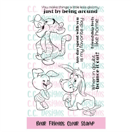 C.C. Design Bear Friends Clear Stamp