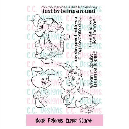 C.C. Design Bear Friends Clear Stamp