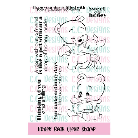 C.C. Design Honey Bear Clear Stamp