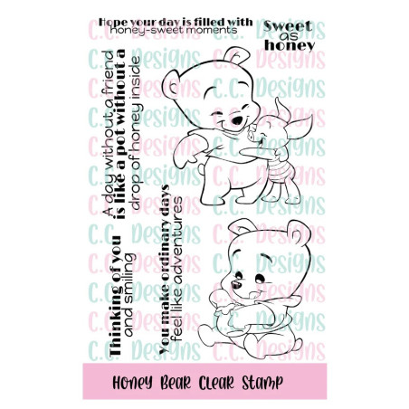 C.C. Design Honey Bear Clear Stamp