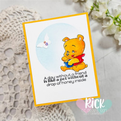 C.C. Design Honey Bear Clear Stamp