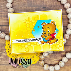 C.C. Design Honey Bear Clear Stamp