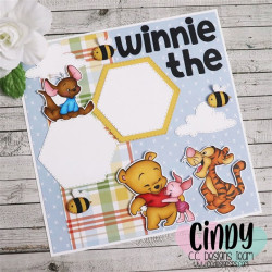 C.C. Design Honey Bear Clear Stamp