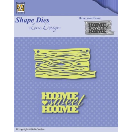 Nellie's Choice Shape Dies Home Sweet Home