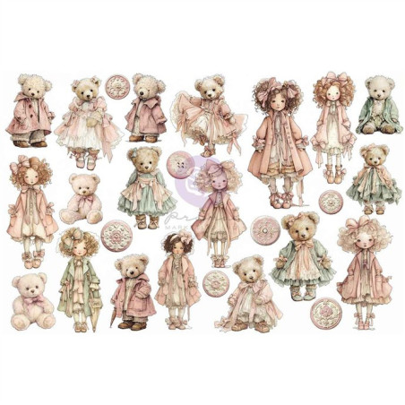 Prima Marketing Buttons & Keepsakes Ephemera Cherished Companions by Frank Garcia 52pz