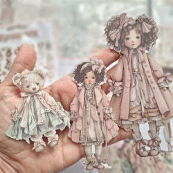 Prima Marketing Buttons & Keepsakes Ephemera Cherished Companions by Frank Garcia 52pz