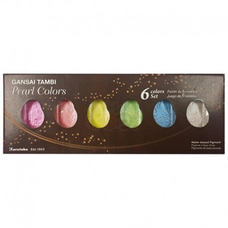 Gansai Tambi Set Pearl Colors 6 Colours