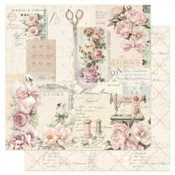 Prima Marketing Buttons & Keepsakes Paper Pad by Frank Garcia 30x30cn
