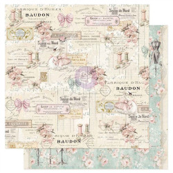 Prima Marketing Buttons & Keepsakes Paper Pad by Frank Garcia 30x30cn