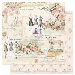 Prima Marketing Buttons & Keepsakes Paper Pad by Frank Garcia 30x30cn