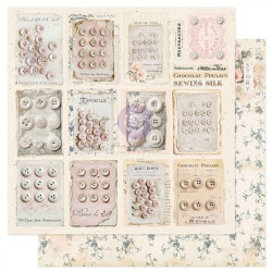 Prima Marketing Buttons & Keepsakes Paper Pad by Frank Garcia 30x30cn