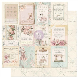 Prima Marketing Buttons & Keepsakes Paper Pad by Frank Garcia 30x30cn