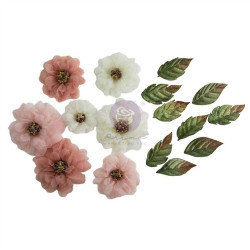 Prima Marketing Buttons & Keepsakes Flowers Sheer Beauties by Frank Garcia 16pz
