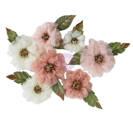 Prima Marketing Buttons & Keepsakes Flowers Sheer Beauties by Frank Garcia 16pz