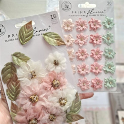 Prima Marketing Buttons & Keepsakes Flowers Sheer Beauties by Frank Garcia 16pz
