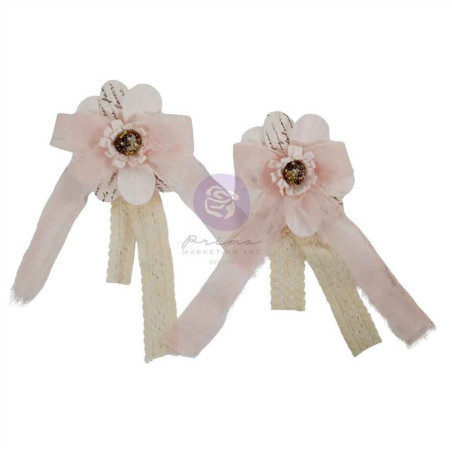 Prima Marketing Buttons & Keepsakes Flowers Elegant Fleurs by Frank Garcia 2pz