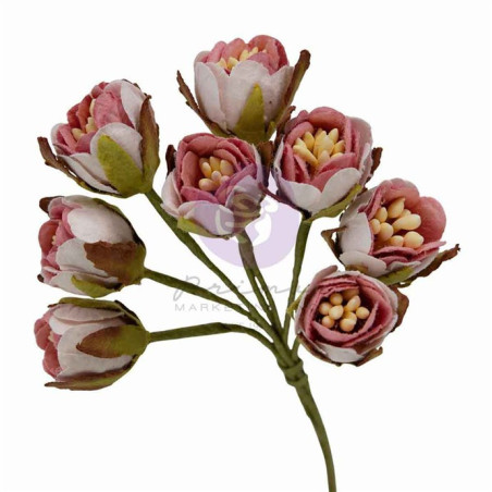 Prima Marketing Buttons & Keepsakes Flowers Tattered Millinery by Frank Garcia 8pz