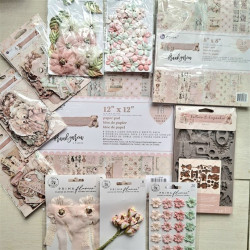 Prima Marketing Buttons & Keepsakes Flowers Tattered Millinery by Frank Garcia 8pz