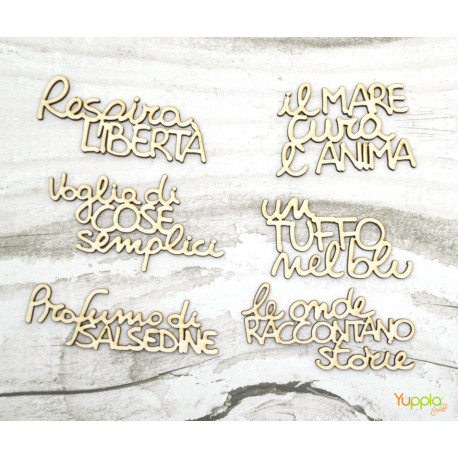 YupplaCraft Legnetti Frasi - Respira LIBERTÀ