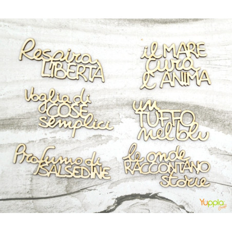 YupplaCraft Legnetti Frasi - Respira LIBERTÀ