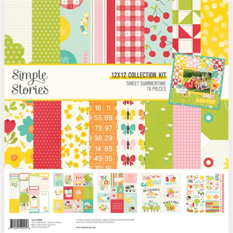 Simple Stories Sweet Summertime Collection Kit 30x30cm