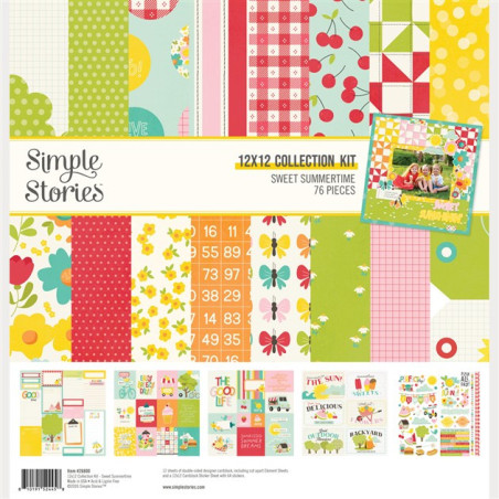 Simple Stories Sweet Summertime Collection Kit 30x30cm
