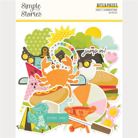 Simple Stories Sweet Summertime Bits & Pieces 80pz