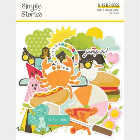 Simple Stories Sweet Summertime Bits & Pieces 80pz