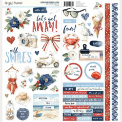 Simple Stories Simple Vintage Sand & Sea Collection Kit 30x30cm