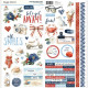 Simple Stories Simple Vintage Sand & Sea Cardstock Stickers 30x30cm