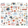 Simple Stories Simple Vintage Sand & Sea Bits & Pieces 77pz