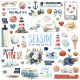 Simple Stories Simple Vintage Sand & Sea Chipboard 56pz