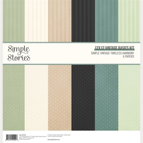 Simple Stories Simple Vintage Timeless Harmony Vintage Basics Kit 30x30cm
