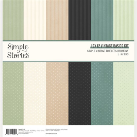 Simple Stories Simple Vintage Timeless Harmony Vintage Basics Kit 30x30cm