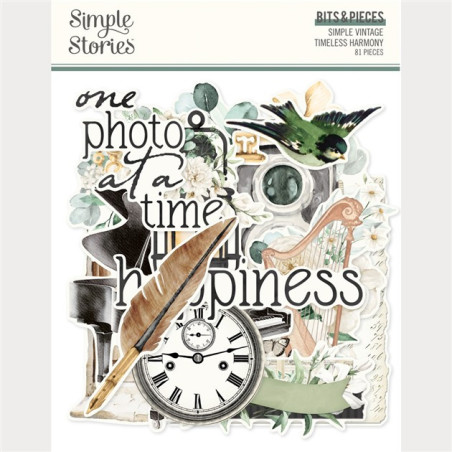 Simple Stories Simple Vintage Timeless Harmony Bits & Pieces 81pz
