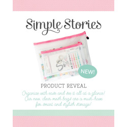 Simple Stories Craft Storage Pouch Small Pink