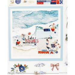 Simple Stories Simple Vintage Sand & Sea Collection Kit 30x30cm